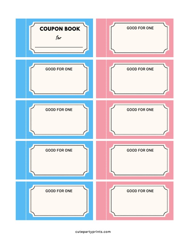 Gift Coupons Book Template