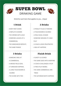 Super Bowl Drinking Game