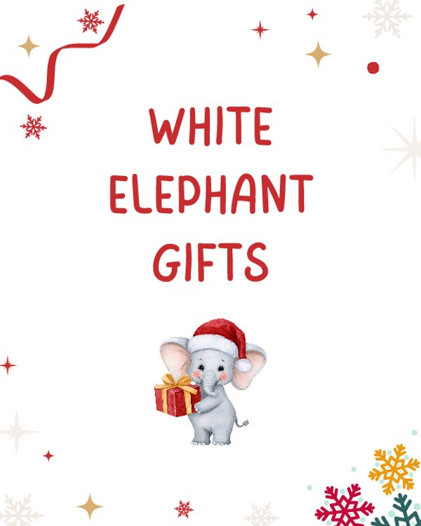 White Elephant Gifts Table Sign