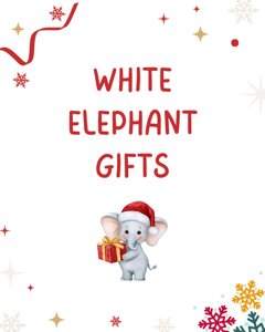 White Elephant Gifts Table Sign