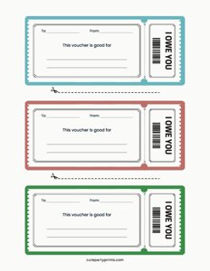 I Owe You Coupon (IOU) Template