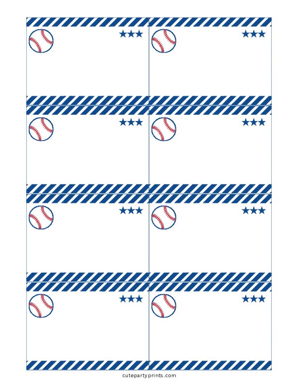 Baseball Name Tag #1