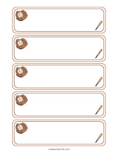 Baseball Name Tag #2