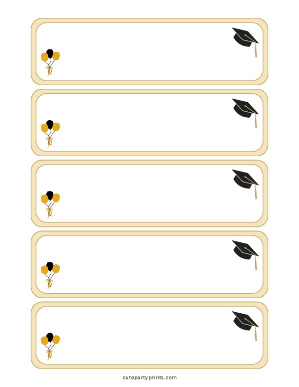 Graduation Name Tags