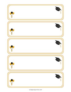 Graduation Name Tags