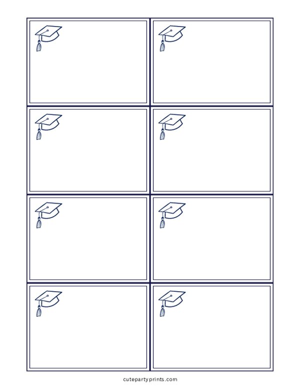 Graduation Party Name Tags