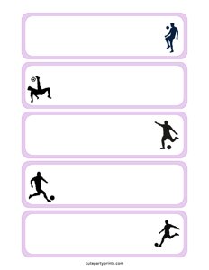 Soccer Name Tags #1
