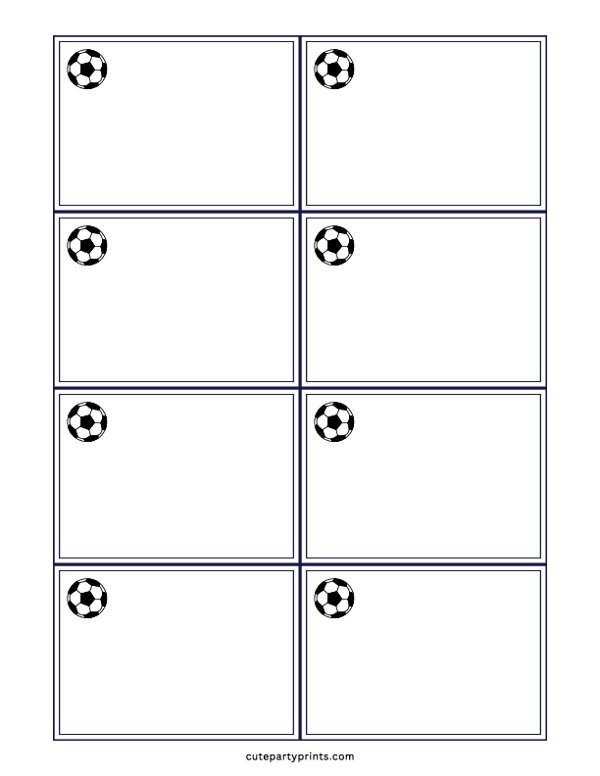 Soccer Name Tags #2