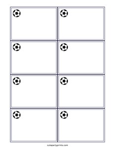 Soccer Name Tags #2