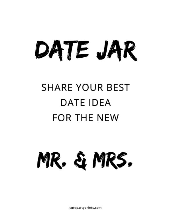 Date Jar Sign