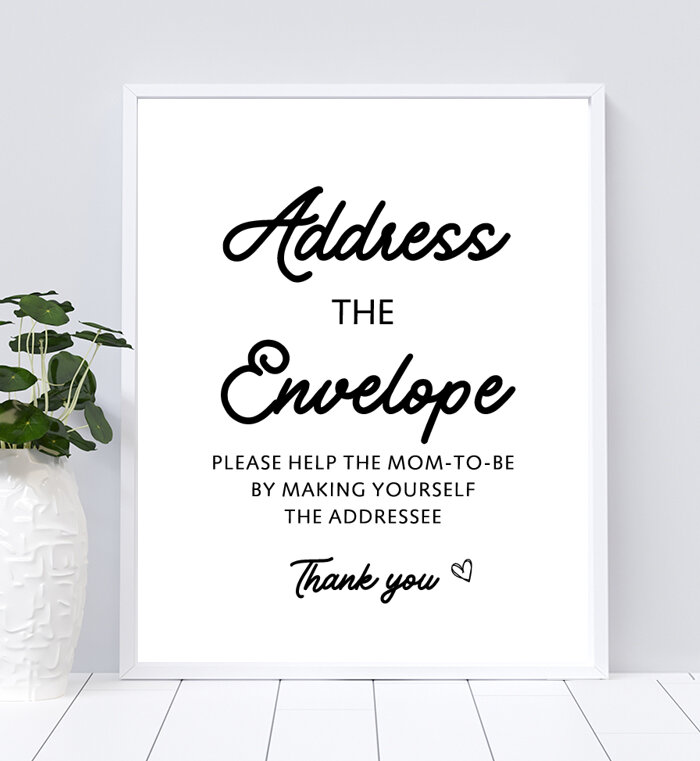 Address the Envelope Sign