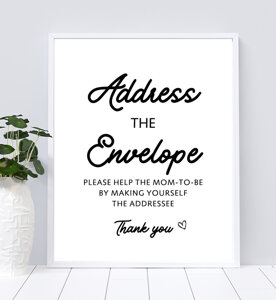 Address the Envelope Sign