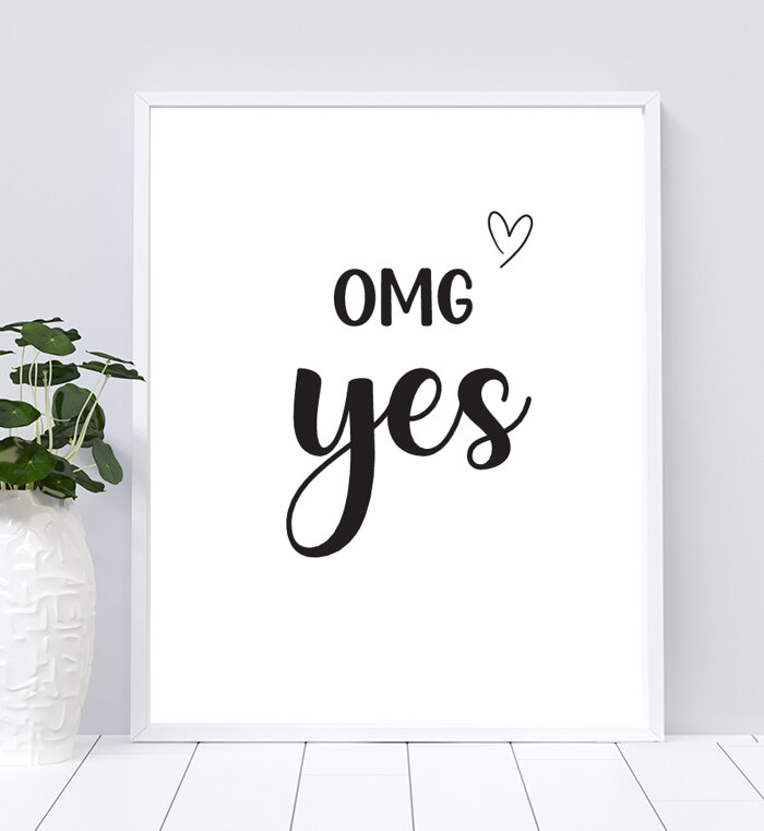 OMG Yes Sign