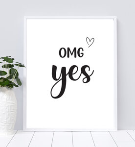 OMG Yes Sign