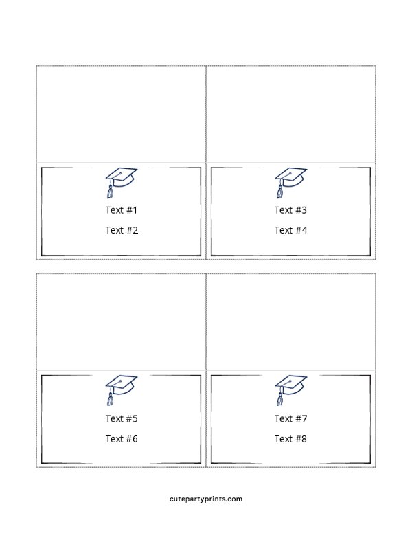 Graduation Place Card Template (Editable)