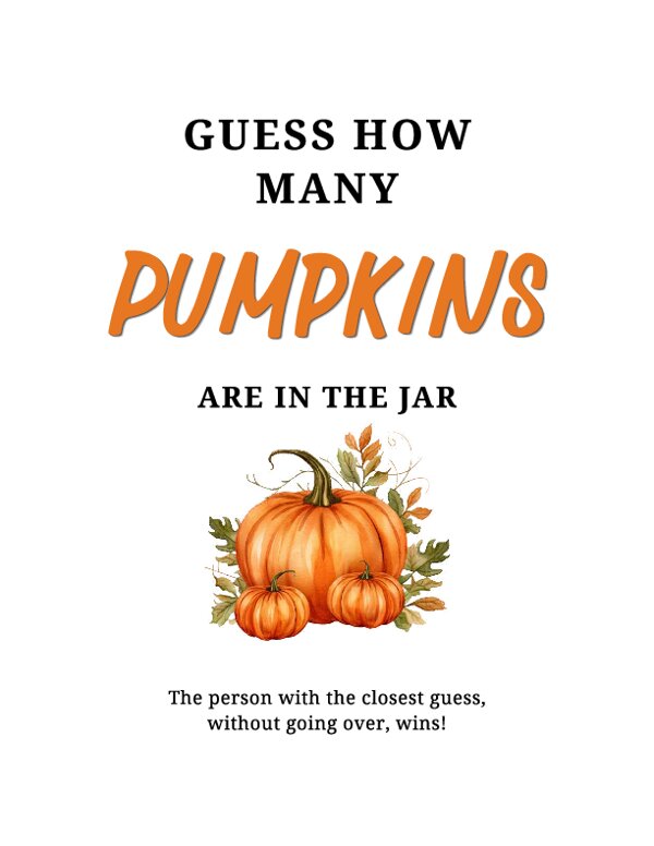 How many Pumpkins Sign