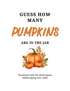 How many Pumpkins Sign