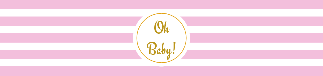 Oh Baby Water Bottle Label | Girl Baby Shower