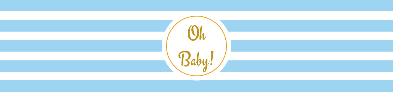 Oh Baby Water Bottle Label | Boy Baby Shower