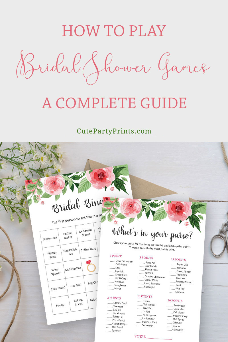 A complete guide to bridal shower games