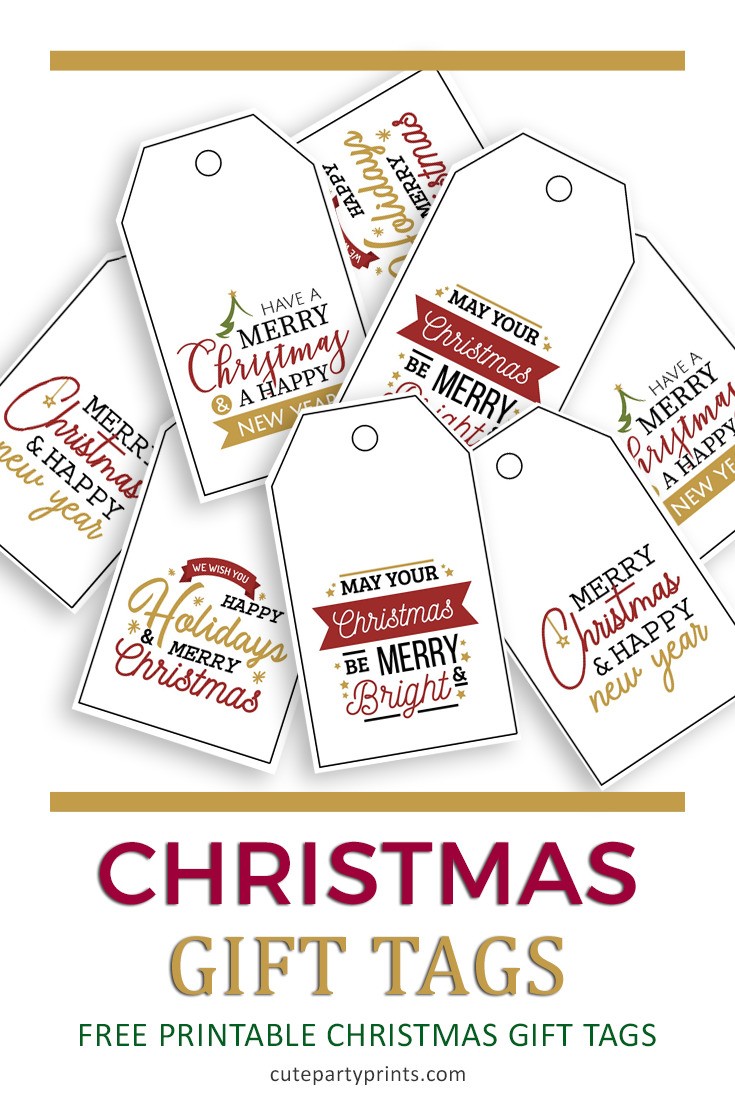 Christmas Gift Tags Free Printable