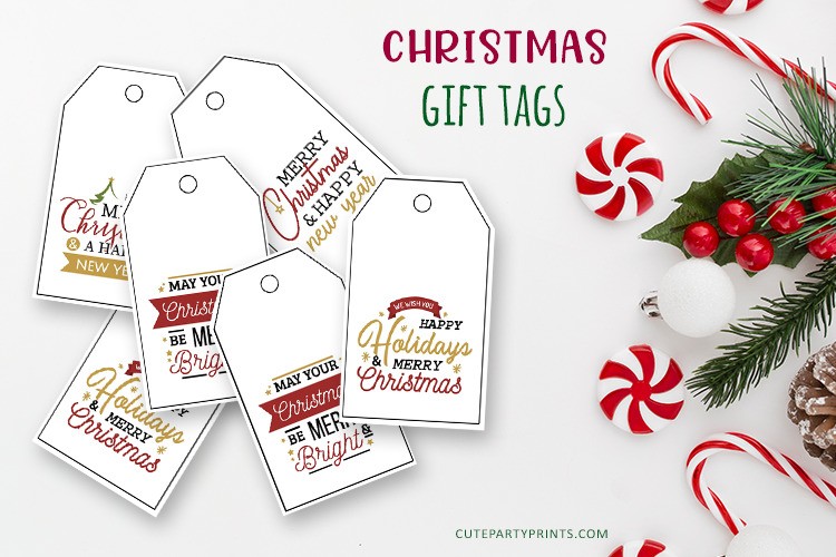 Printable Christmas Gift Tag Templates