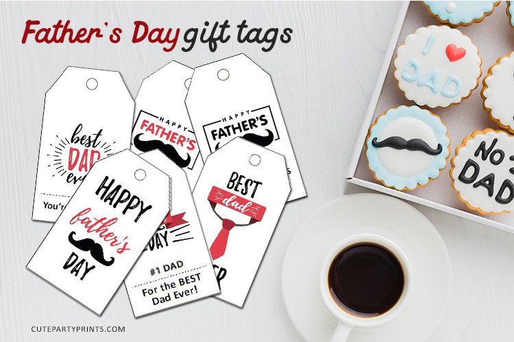 Free Printable Happy Father’s Day Gift Tags