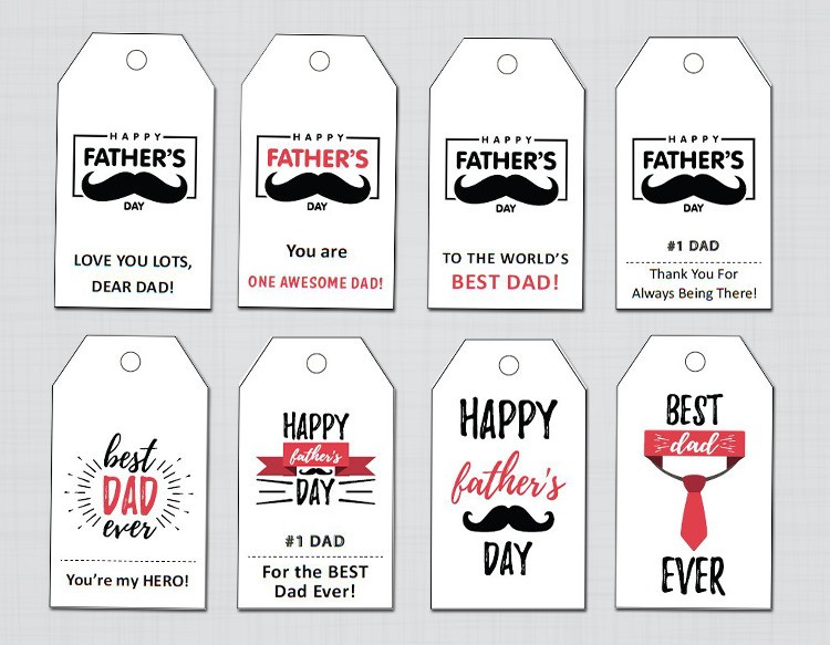 Fathers Day Gift Tags Template