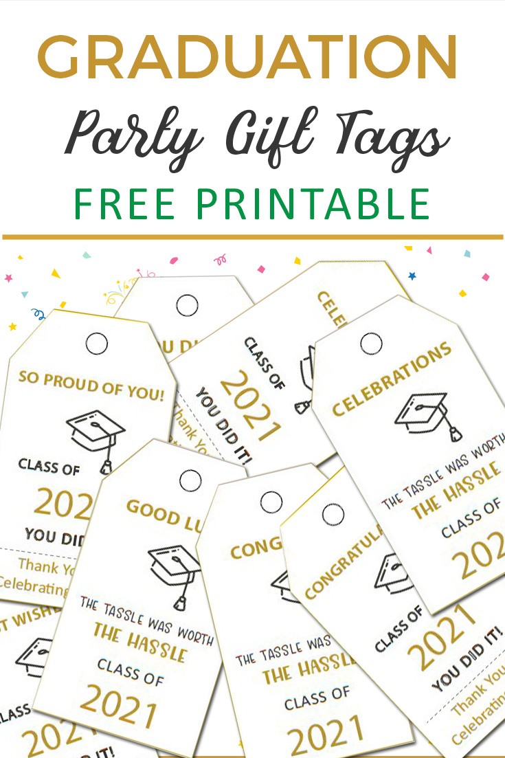 Graduation Gift Tags Free Printable