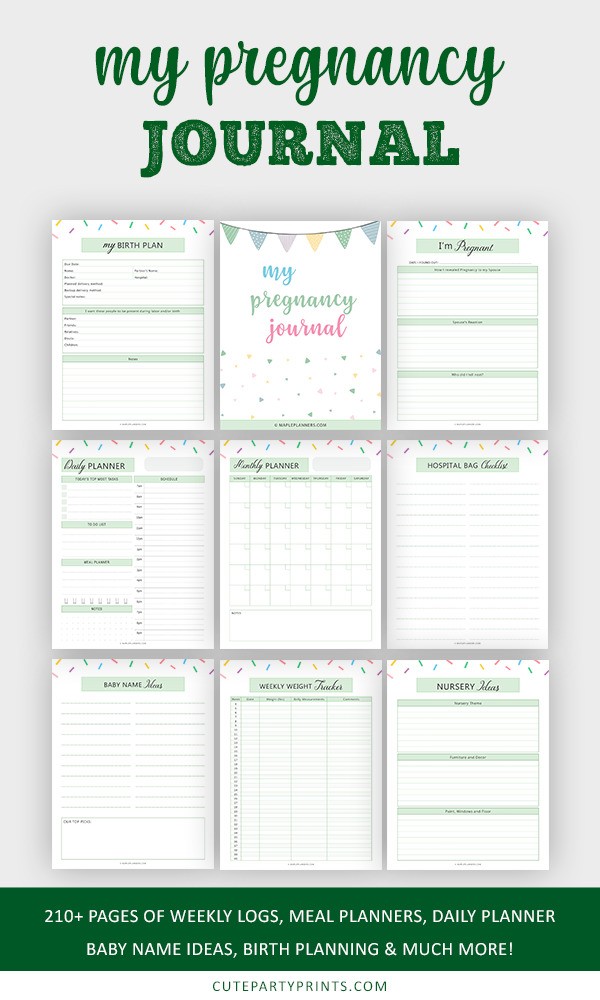 Printable Pregnancy Journal PDF