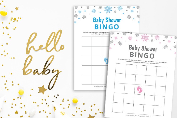 Free Printable Baby Shower Bingo