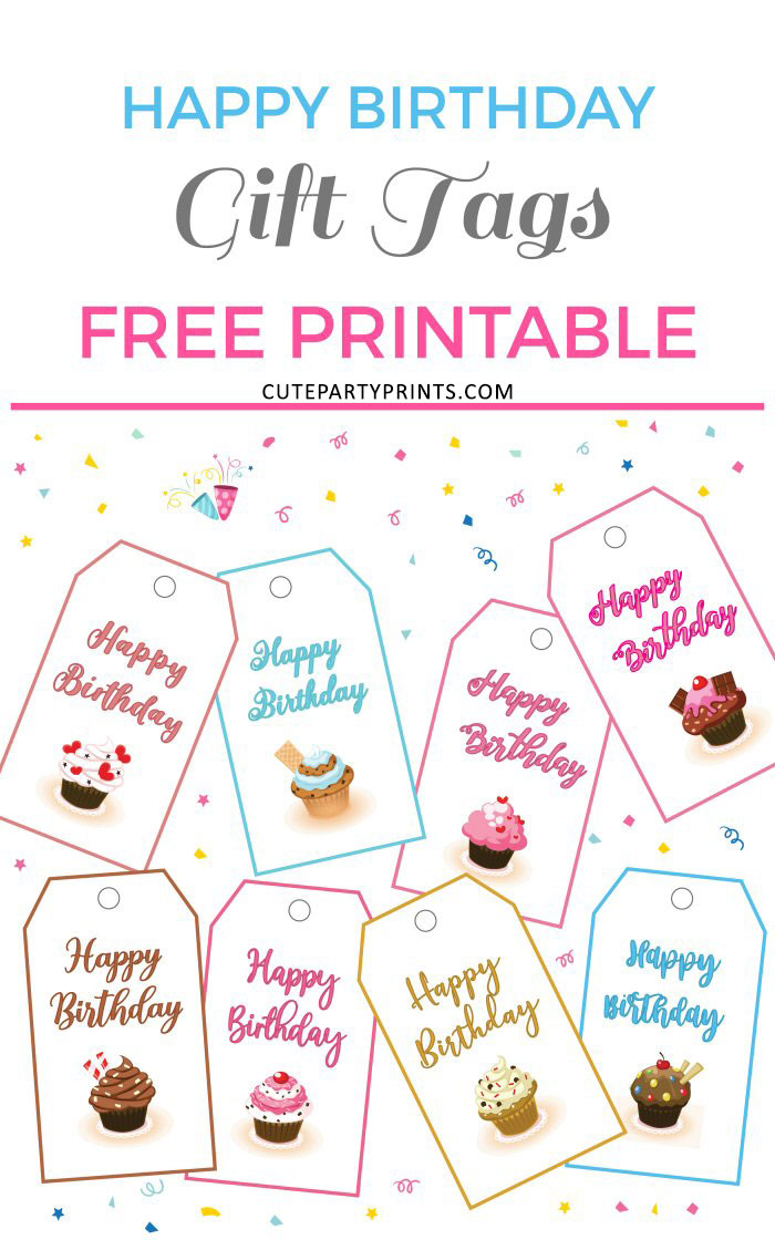 Happy Birthday Gift Tags Printable