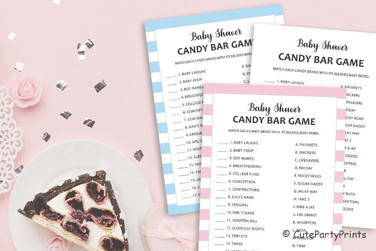 Free Printable Baby Candy Match Game