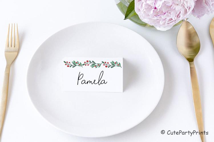 Place Cards for Christmas