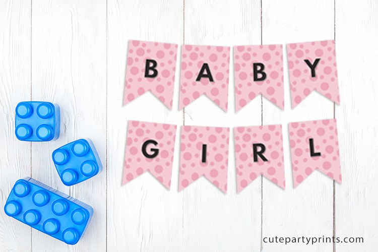 Girl Baby Shower Banner