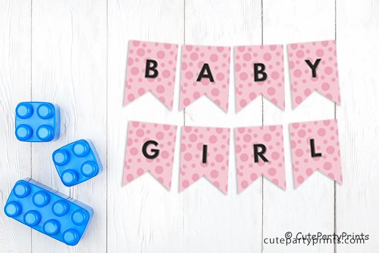 Girl Baby Shower Banner Free Printable