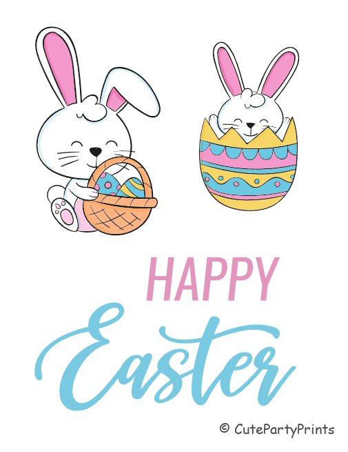Printable Happy Easter Cards