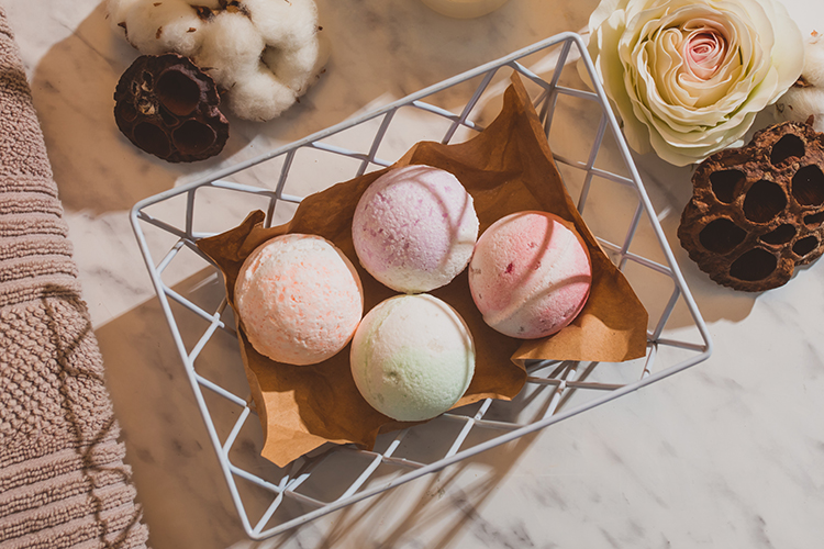 Bath Bombs as Bridal Shower Game Prizes