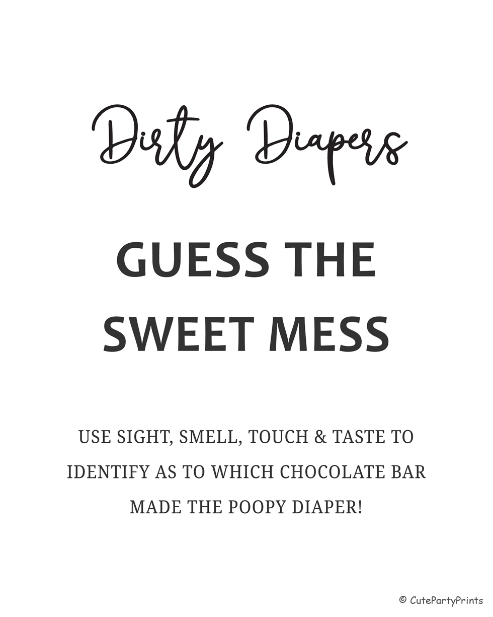 Dirty Diapers Display Sign