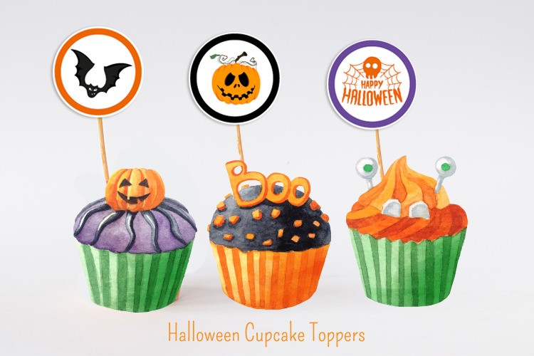 Halloween Cupcake Toppers