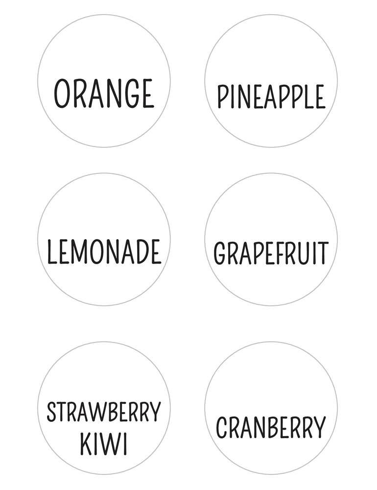 Juice Tags #1 Printable